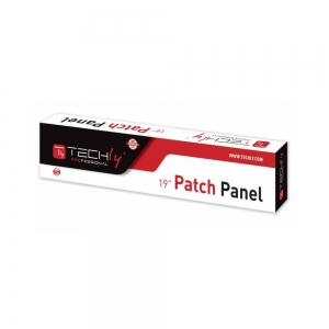 Patch Panel Utp Cat6 24-portowy 1u